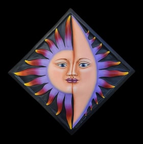 Unusual Contemporary SALVADOR LARIOS Mexican Limited Edition Folk Art Wall Sculpture