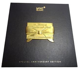 1998 MONTBLANC Meisterstuck 163 Rollerball Special 75th Anniversary Edition