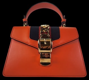 Stylish GUCCI Mini Sylvie Hobo Bag /w Top Handle