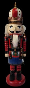 Vintage Hand Carved & Painted German Wood Nutcracker
