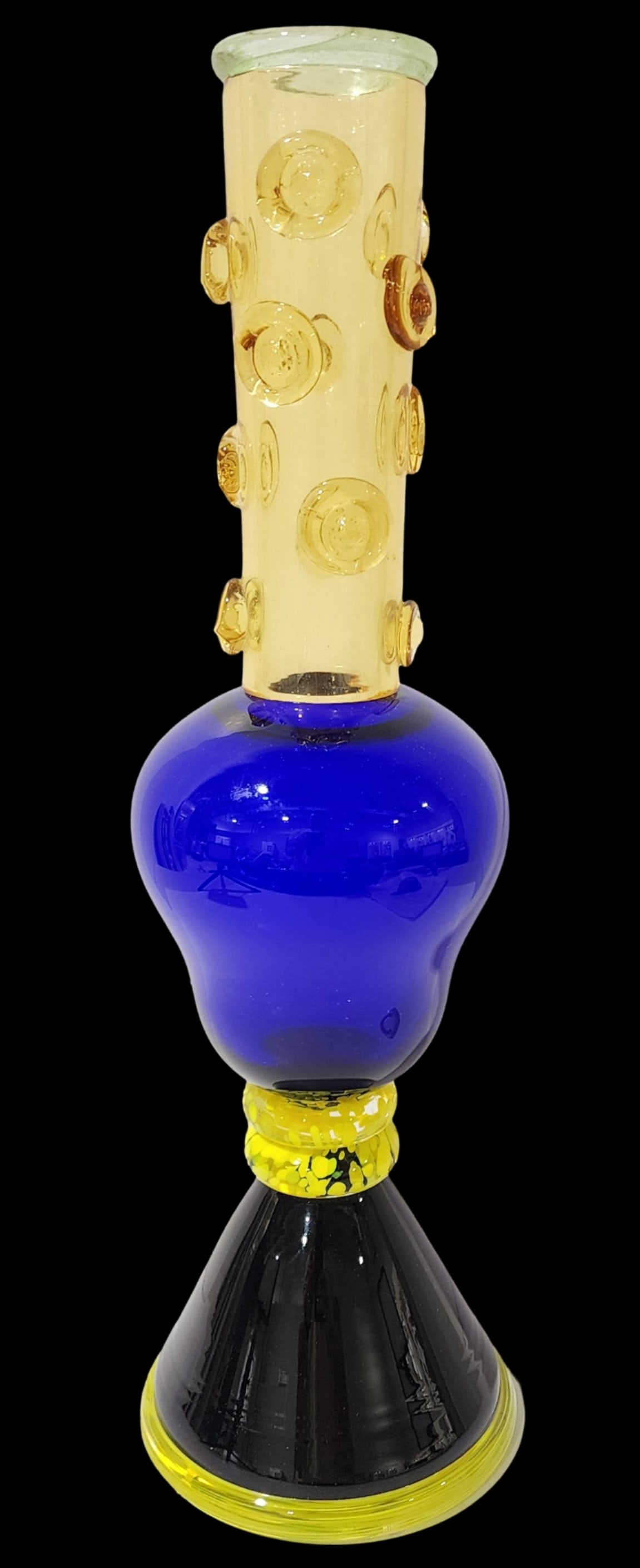 Rare & Unusual Vintage PETER SHIRE Murano Art Glass Sculpture / Vase (1 of 9)