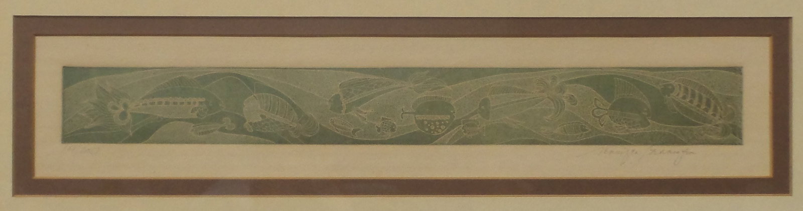 JENNIFER BERRINGER "Swimming Fish" Ltd. Ed. Serigraph on Paper (1 of 5)