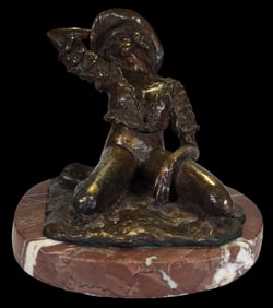 Vintage 1981 DAVID RUSSELL SPENCE Erotic Bronze Sculpture
