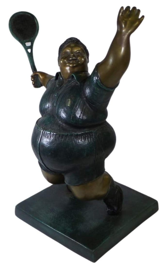Vintage BRUNO LUNA "El Tenista / The Tennis Player" Bronze Sculpture (1 of 10)