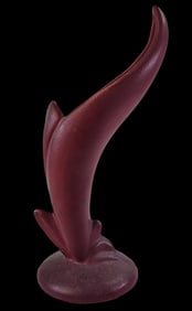 Vintage VAN BRIGGLE Red Art Pottery "Mulberry" Vase