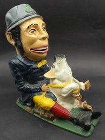 "Paddy and the Pig" Cast Iron Mechanical Penny Coin Bank Reproduction