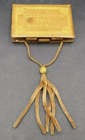 Rare Antique 1896 Austrian Ladies Dancing Ball Gift Booklet