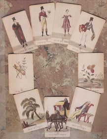 Rare Vintage Collage made from Antique Playing Cards
