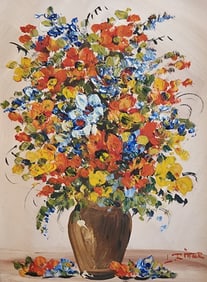 Early 20th Century Still Life Oil Painting Signed L. Ritter