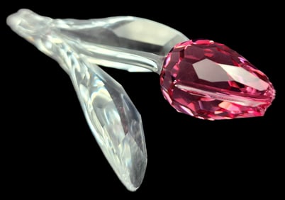 Vintage Retired SWAROVSKI Crystal Figurine /w Box - Rose