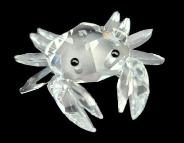 Vintage Retired SWAROVSKI Crystal Figurine /w Box - Crab