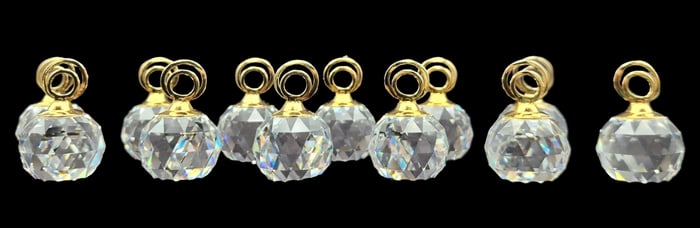 Set of 12 Vintage Retired SWAROVSKI Crystal Placecard Holders /w Box