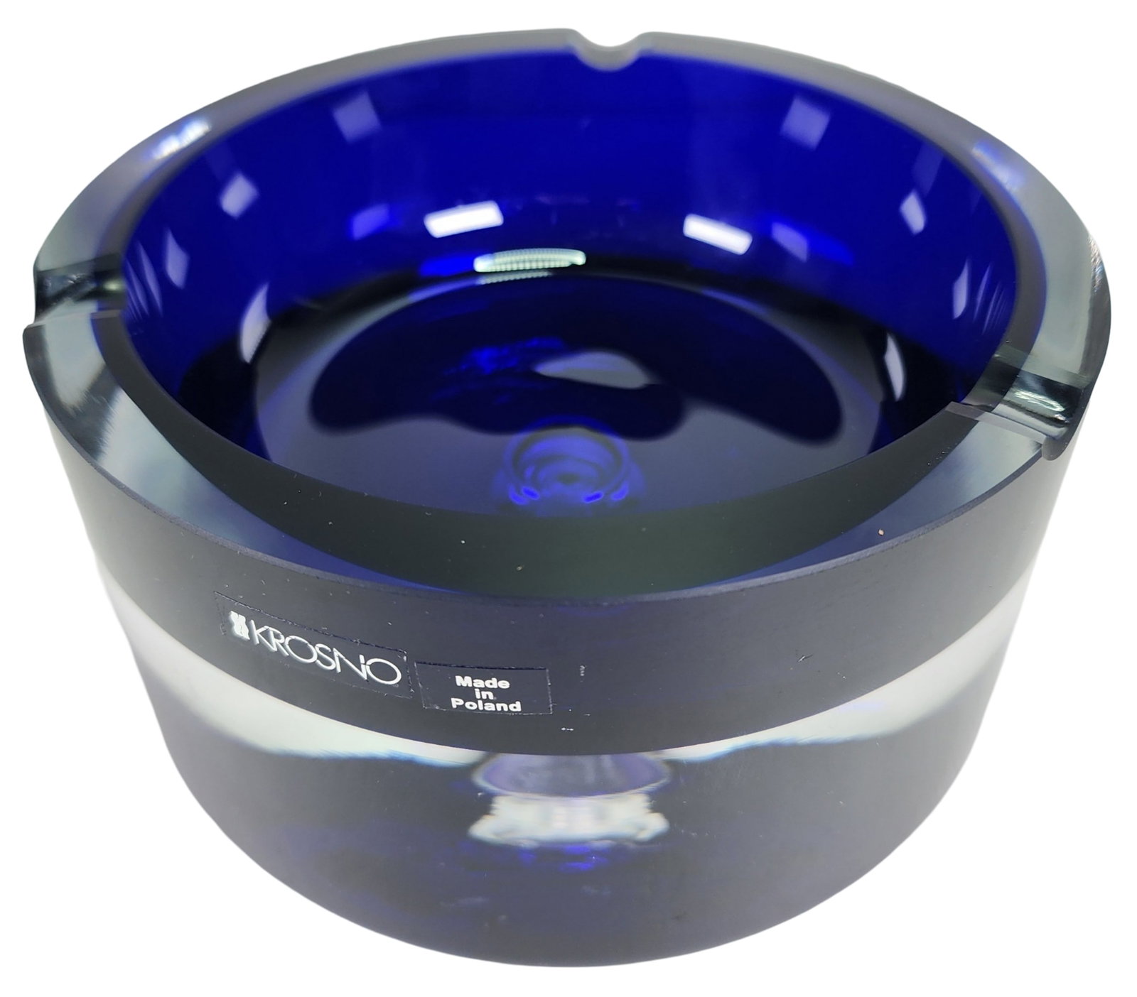 Stylish Vintage Mid-Century KROSNO Art Glass Ashtray (1 of 4)