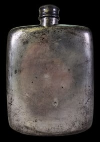 Antique DIXON & SONS Pewter Hip Flask