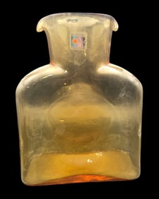 Vintage BLENKO Amber Art Glass Pitcher