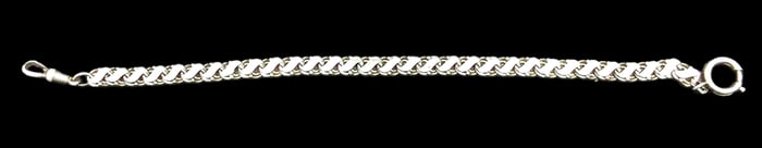Vintage Sterling Silver Chain Link Bracelet