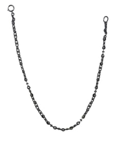 Very Unusual Ornate Antique European Silver Pocket Watch Chain