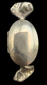 Very Unusual Handmade Mid-Century Sterling Silver Candy Shaped Pill Box