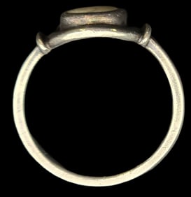 Vintage Sterling Silver & Ammonite Fossil Ring