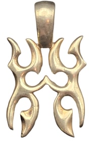 Unusual Vintage Sterling Silver Celtic Butterfly Pendant