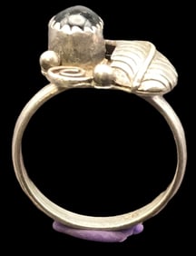 Vintage Southwestern Native American Sterling Silver & Black Onyx Ring
