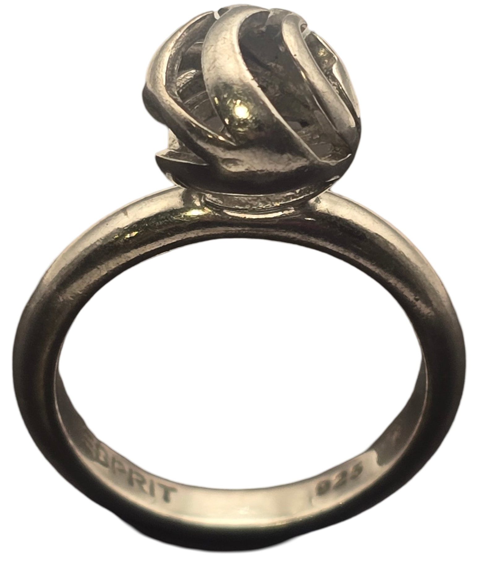 Vintage European ESPRIT Sterling Silver Designer Ring - Signed: The ring is a size 6 1/2 and weighs ca. 4.4 grams. Very good vintage condition with minor wear and patina according to age. Marked for Sterling Silver. SHIPPING: We ship in-house and charge a flat fee