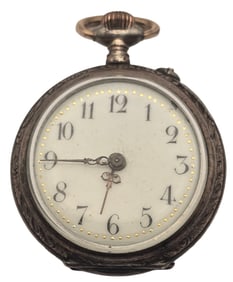 Antique ca. 1900 European 800 Silver Pocket Watch