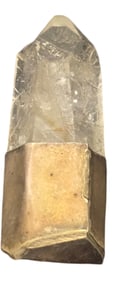 Vintage Alpine European 800 Silver Lined Natural Rock Crystal