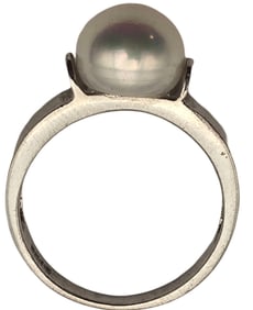 Vintage Sterling Silver & Pearl Ring