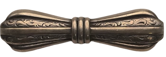 Vintage European 800 Silver Bow Brooch