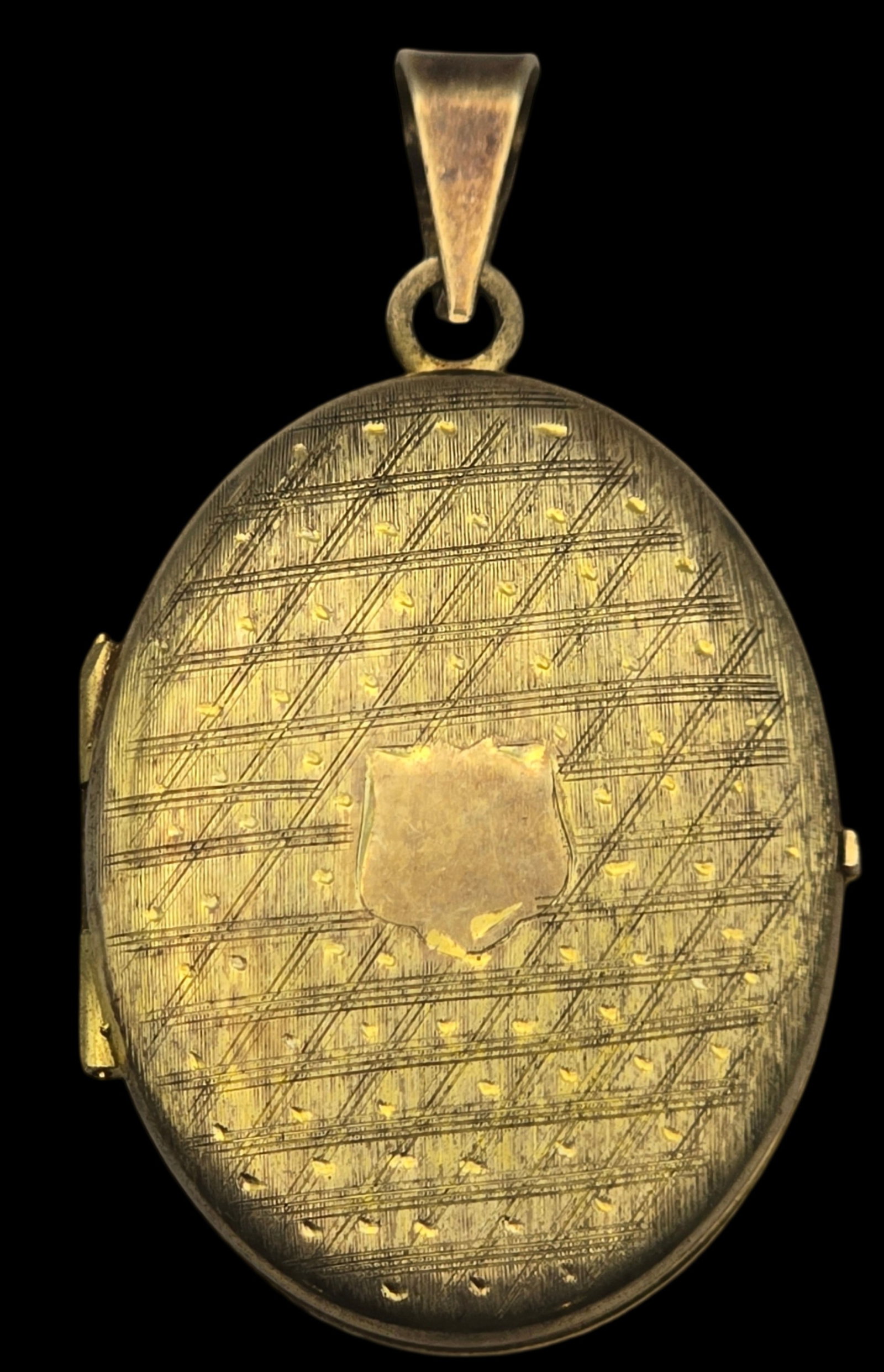 Vintage Gilt 800 Silver Photo Picture Locket Pendant: Measures approx. 2" long x 1/2" wide and weighs ca. 7.2 grams. Very good vintage condition with minor wear and patina according to age. Tested for a minimum of 800 (80%) Silver. SHIPPING: We ship in-h