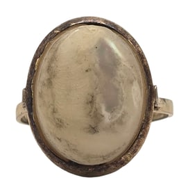 Vintage European 800 Silver & Gemstone Ring