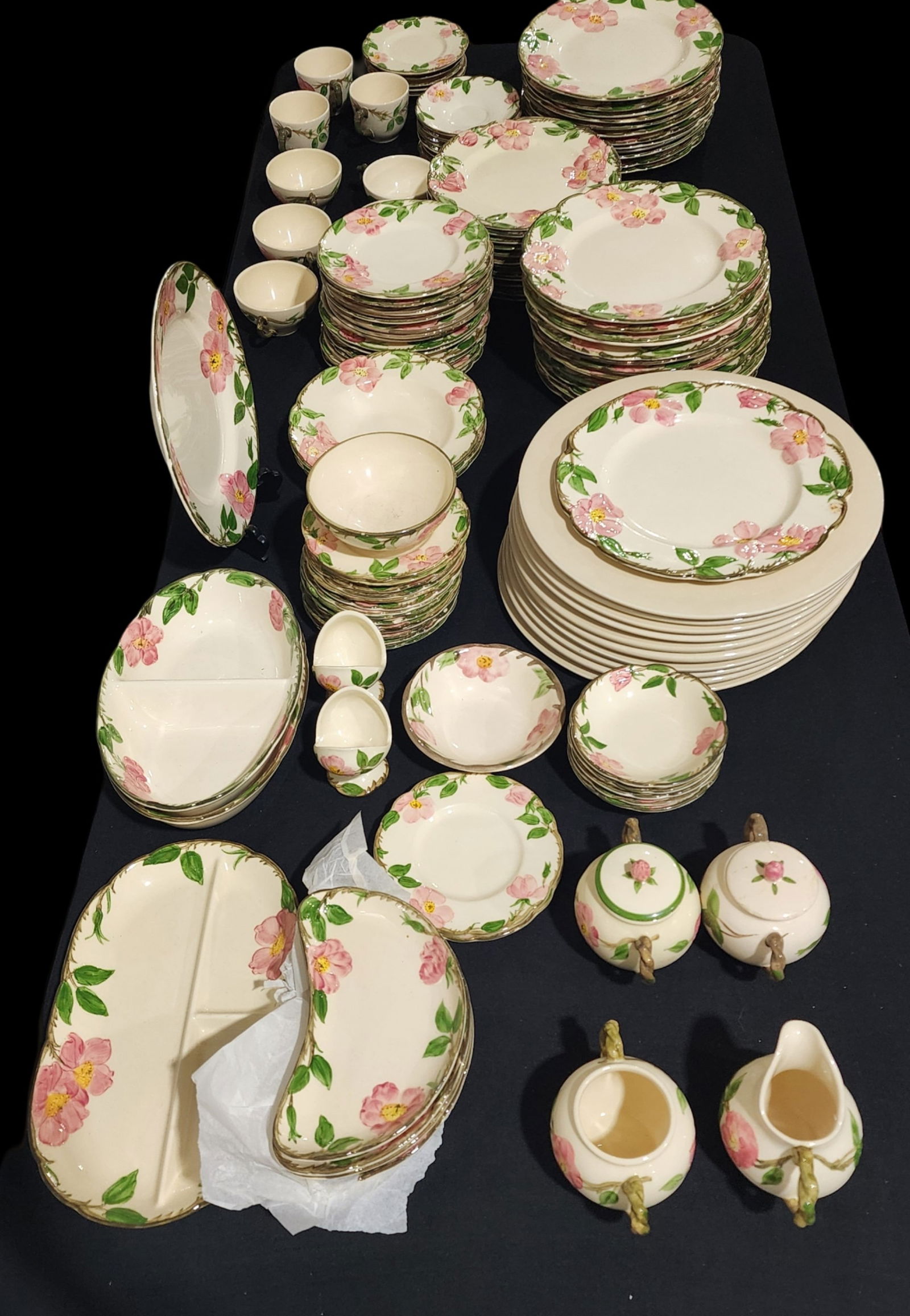 Large Lot of Franciscan "Desert Rose" Porcelain Dinnerware Dishes (1 of 8)