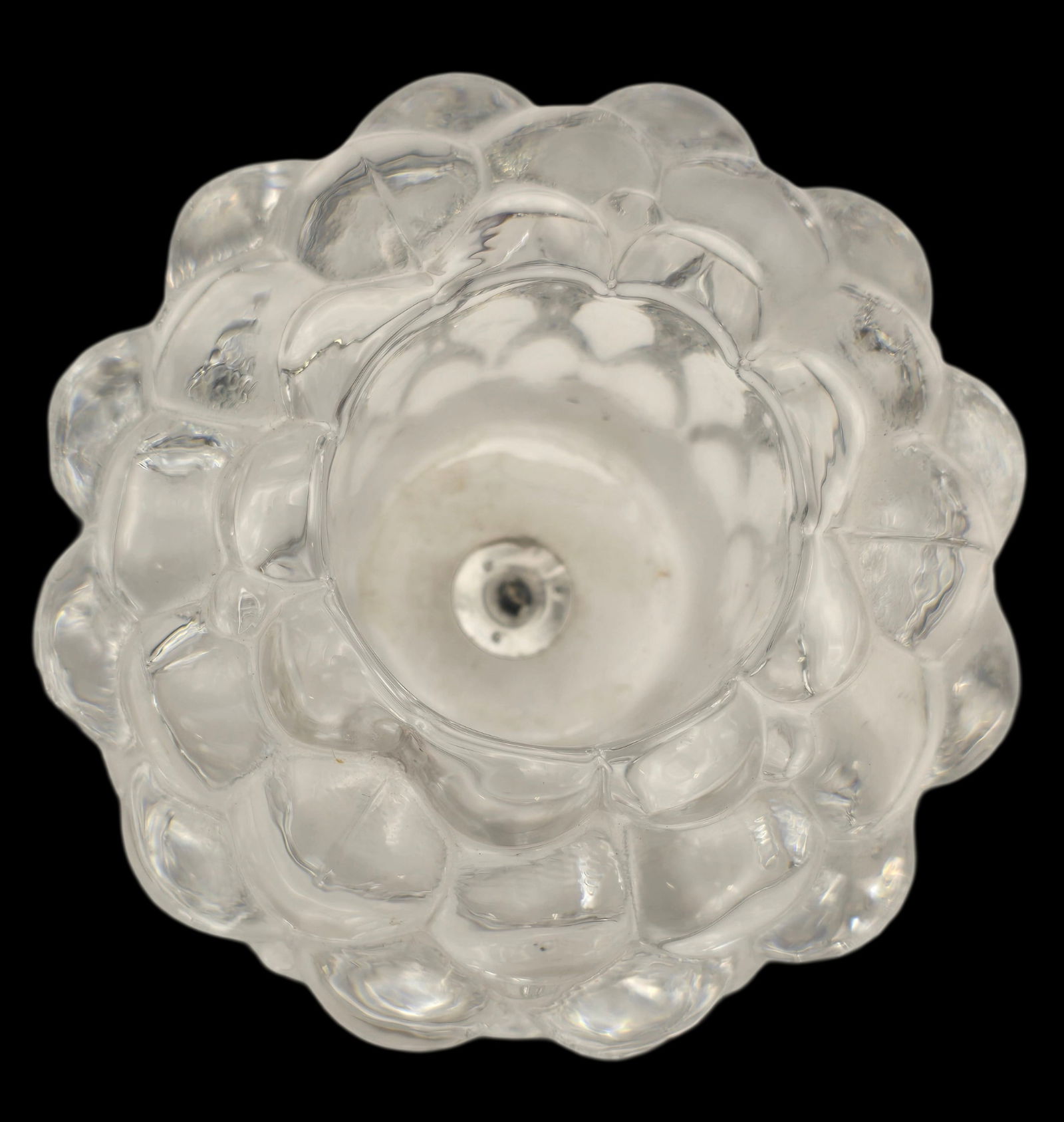 Vintage ORREFORS Raspberry Candle Holder by ANNE NILSSON: This unique and lighthearted candleholder makes the most out of each votive candle you burn with a multifaceted raspberry design that casts light in every direction. In finest lead crystal. Good vinta