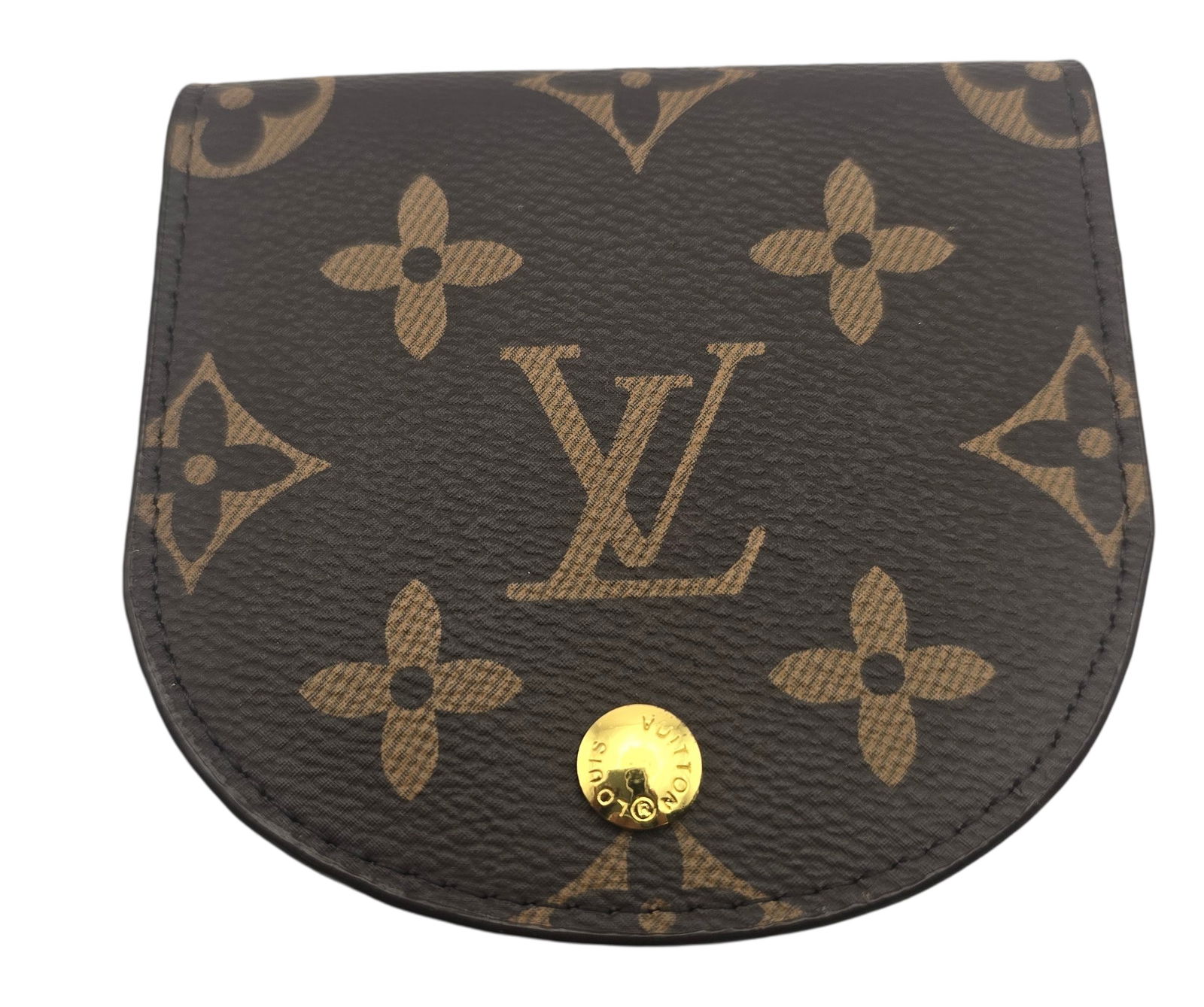 Vintage Original LOUIS VUITTON Brown Coin Purse / Change Wallet (1 of 6)