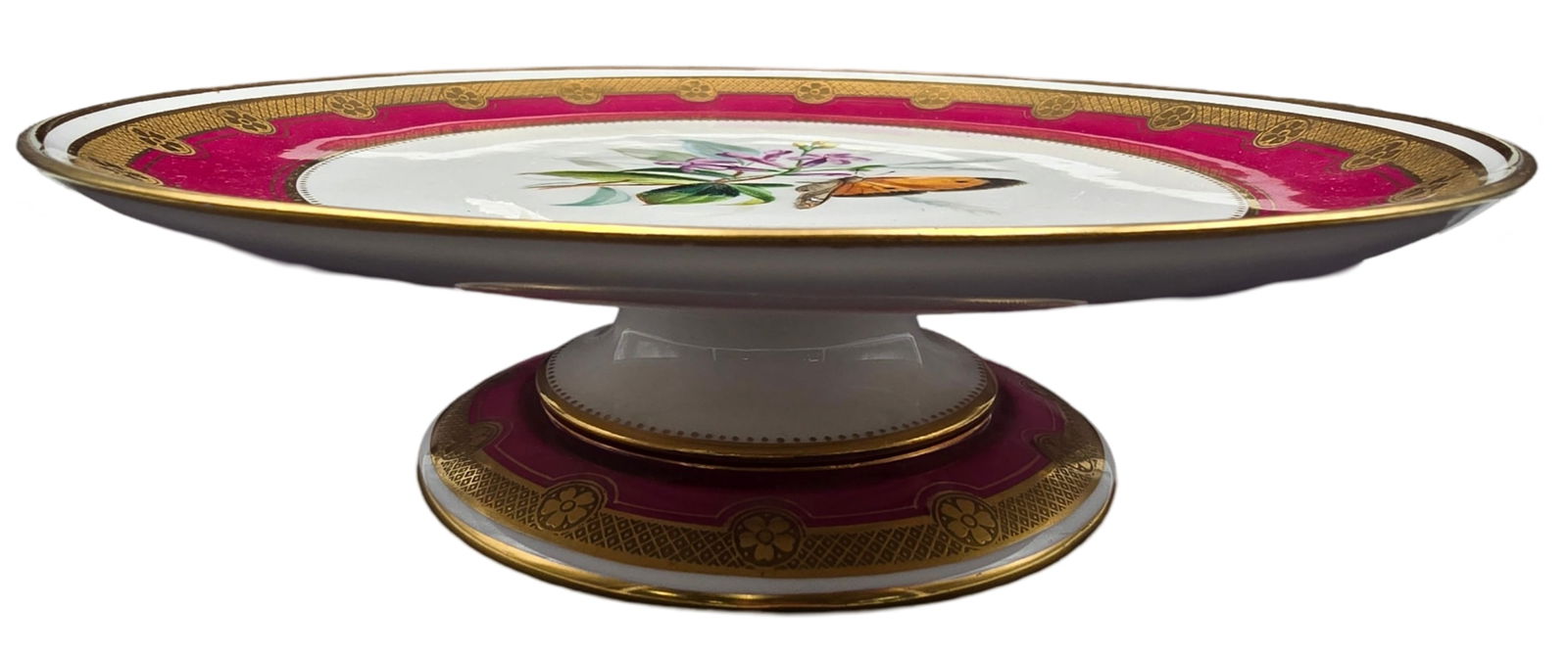 Antique Hand Painted European Porcelain Compote or Cake Stand (1 of 5)