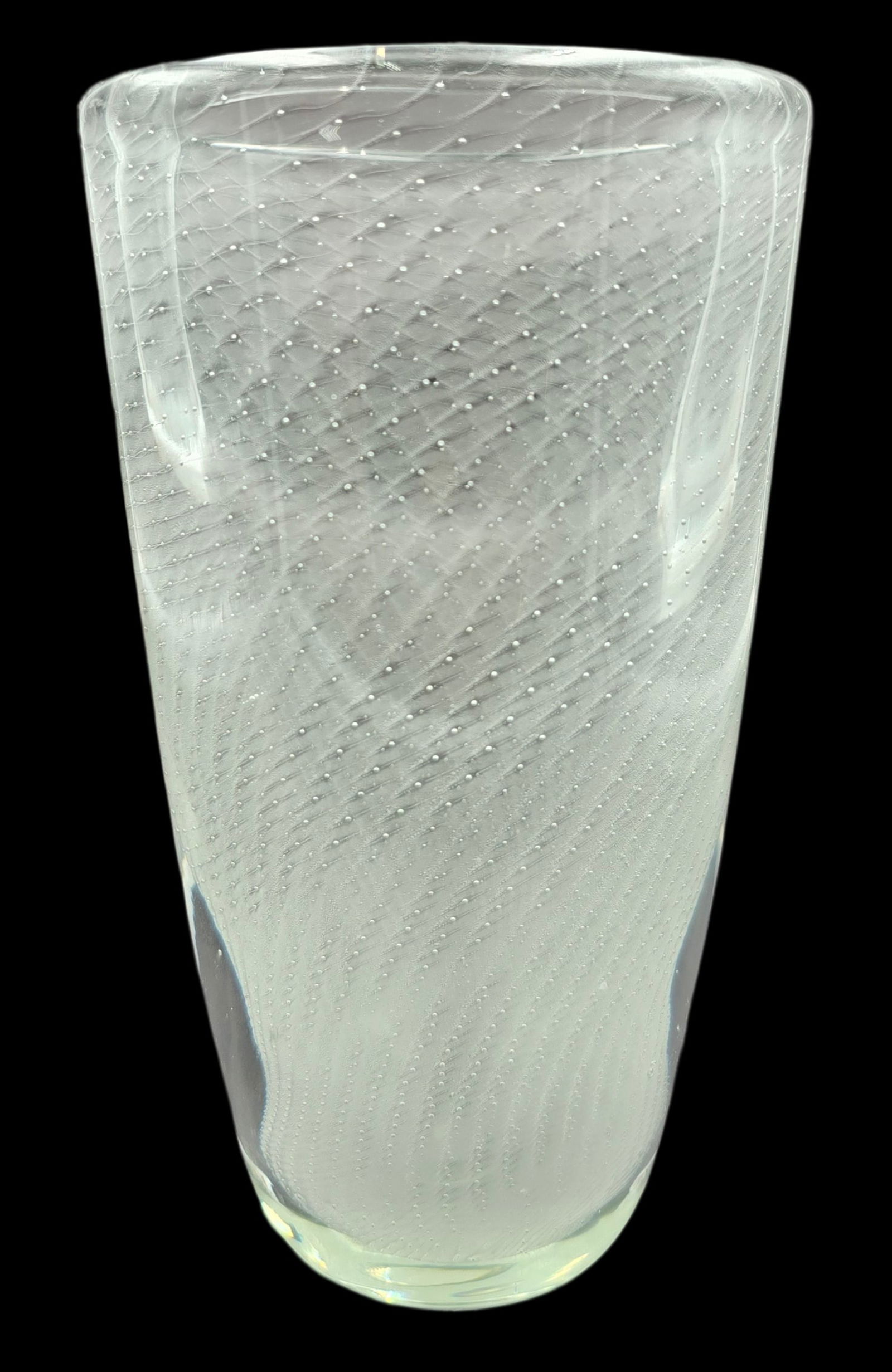 Vintage Mid-Century Modern KAJ FRANCK for Nuutajarvi Notsjo Finland Art Glass Vase (1 of 5)