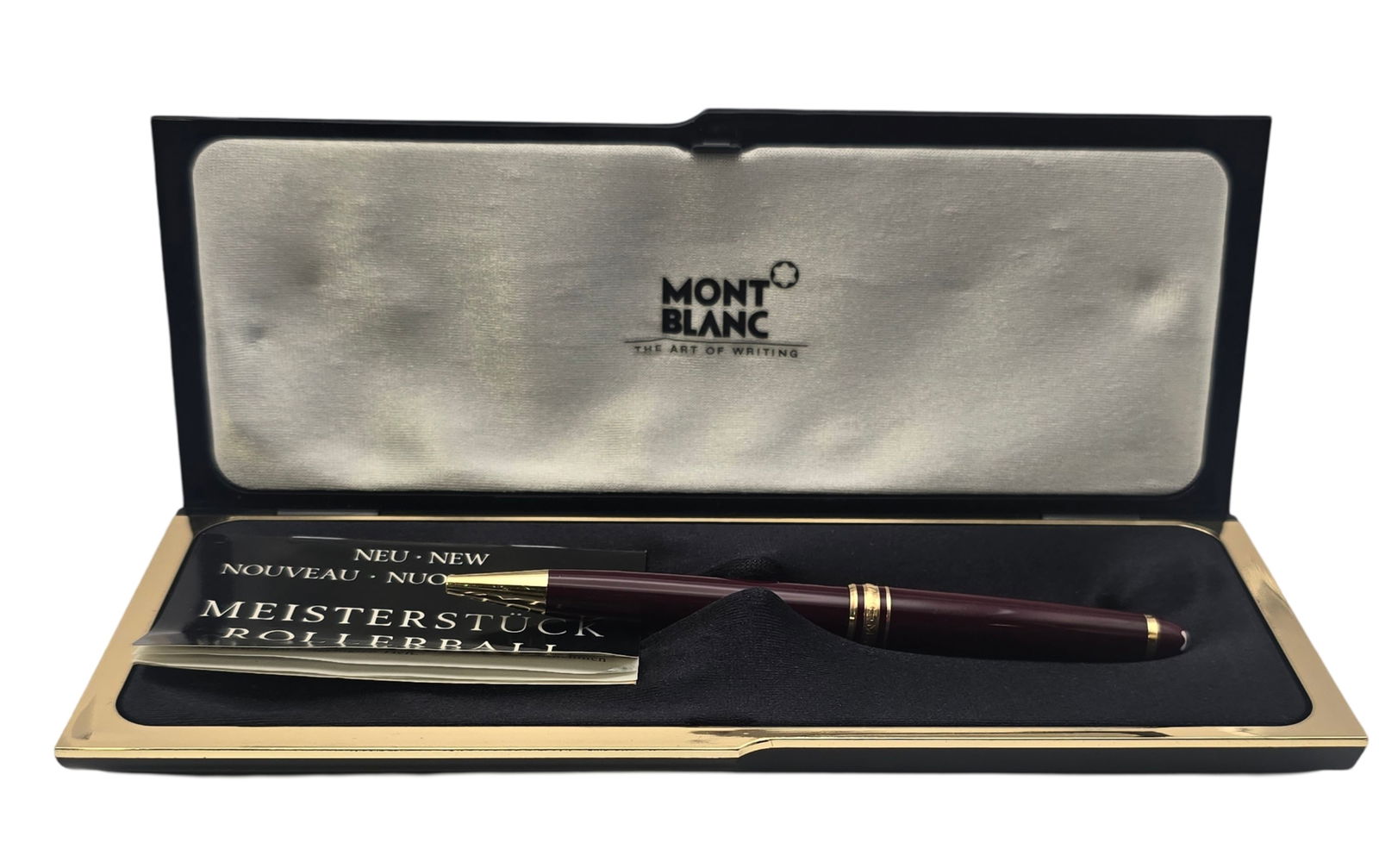 Vintage MONTBLANC Meisterstuck Classique Ballpoint Pen in Bordeaux Red /w Box & Papers (1 of 6)