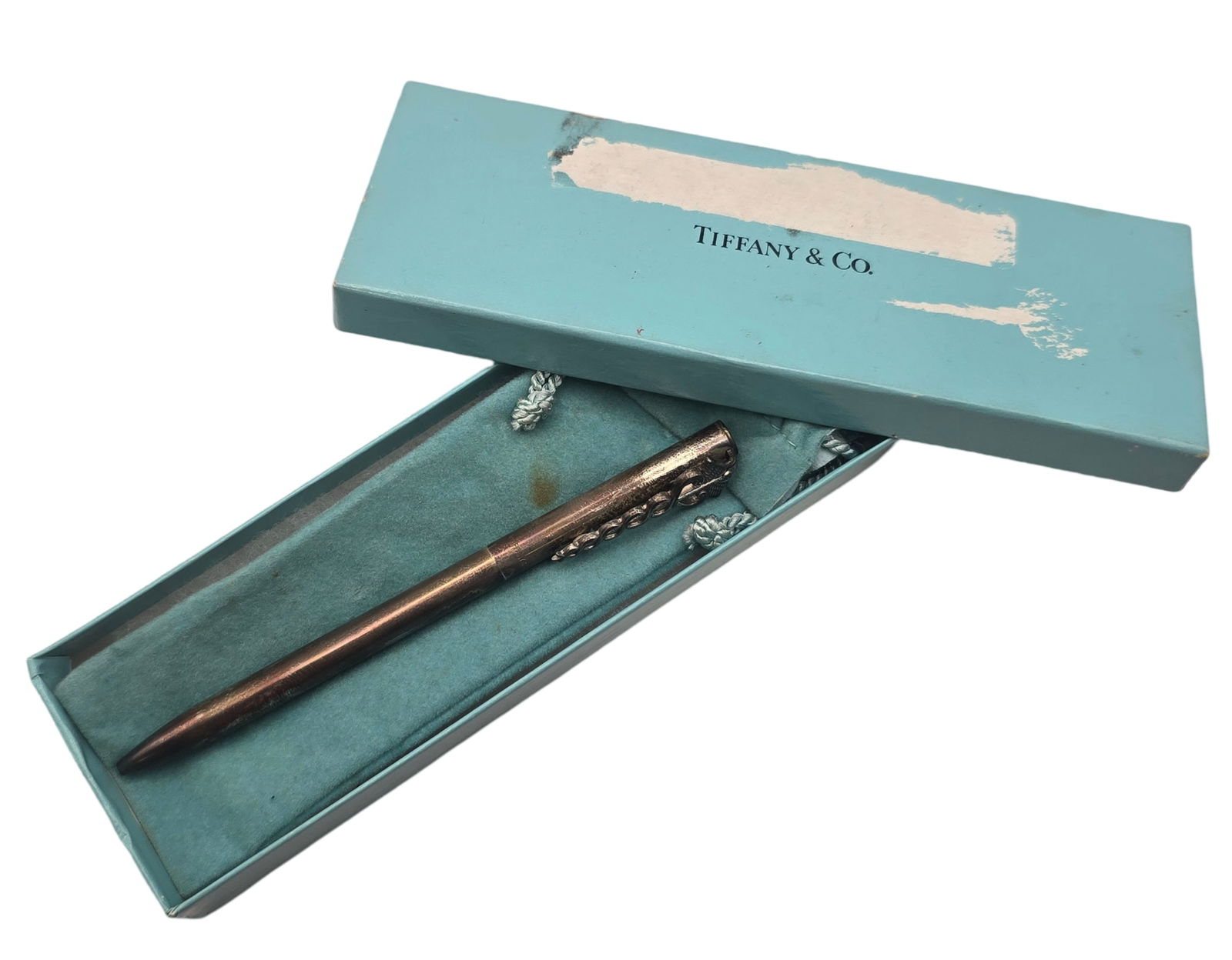 Vintage TIFFANY & CO Medical Caduceus sterling silver Ballpoint pen with original Box (1 of 7)