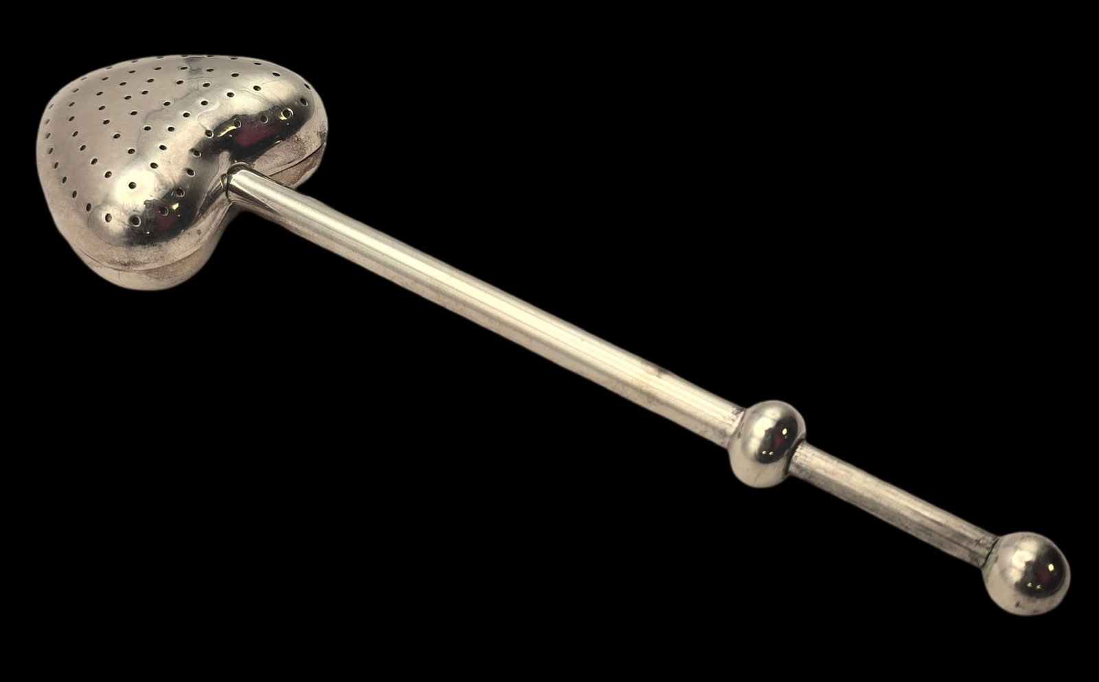 Unusual Vintage Heart Shaped Stainless Steel Tea Infuser / Strainer (1 of 5)