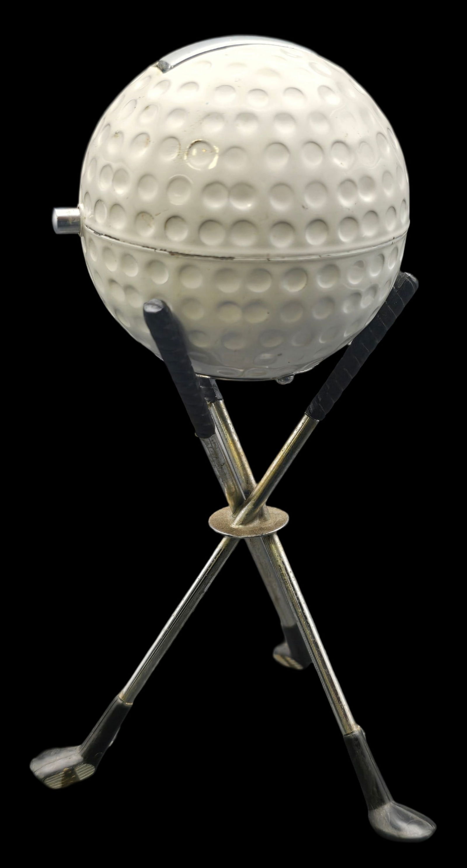 Rare Vintage ca. 1970s SWANK Golfball Table Lighter (1 of 7)