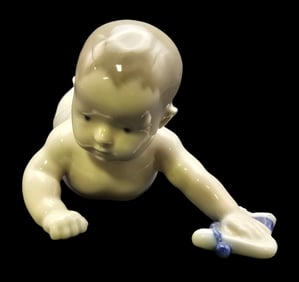 Vintage ROYAL COPENHAGEN Porcelain Toddler Figurine