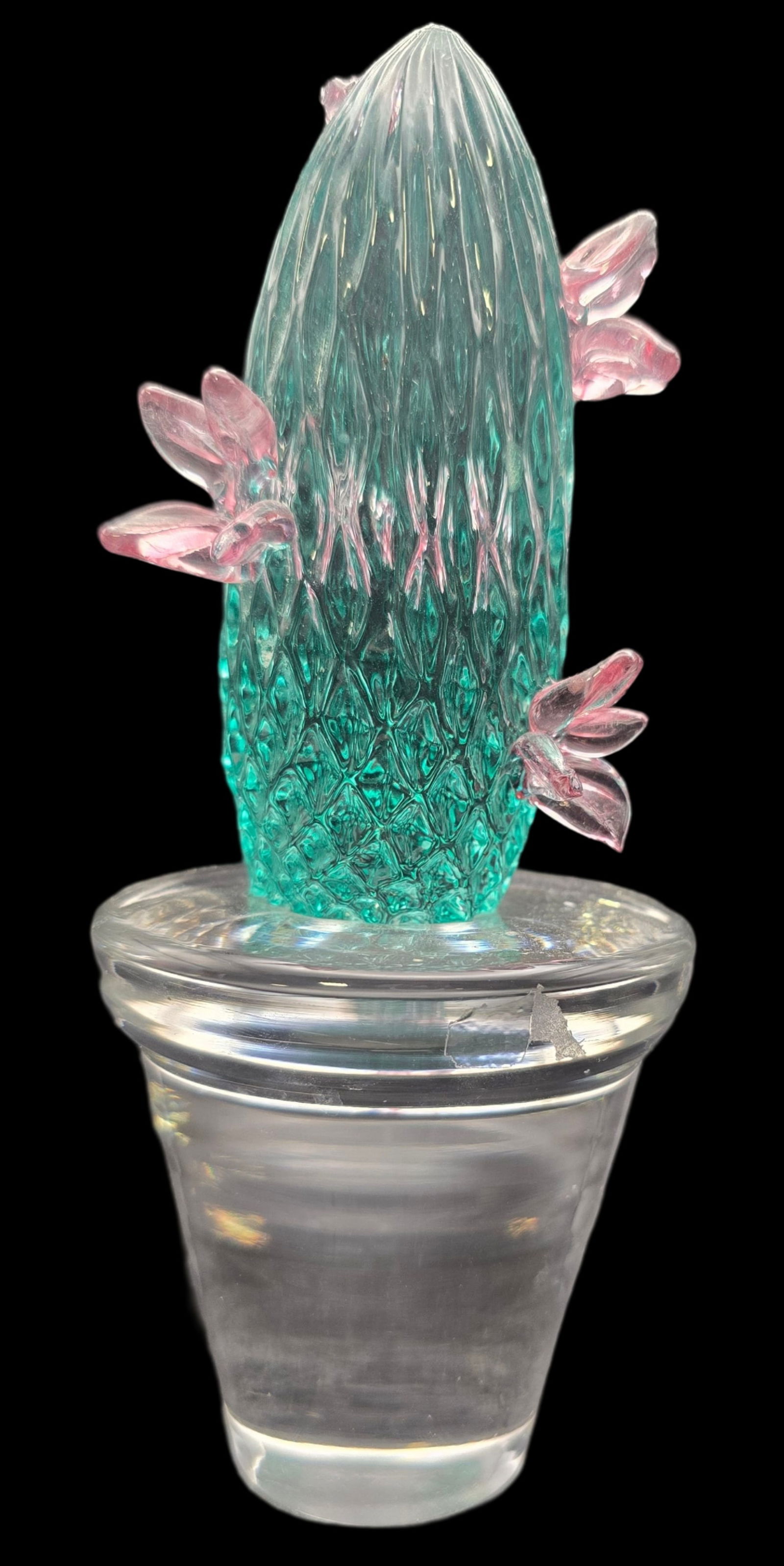 Rare Vintage OGGETTI Murano Italy Art Glass Cactus Sculpture (1 of 6)