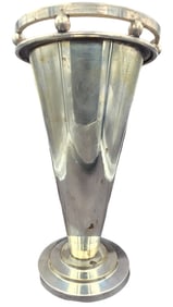 Vintage Art Deco ca. 1930 Silver Plated Vase