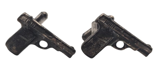 Pair of Vintage Gun / Pistol Cufflinks