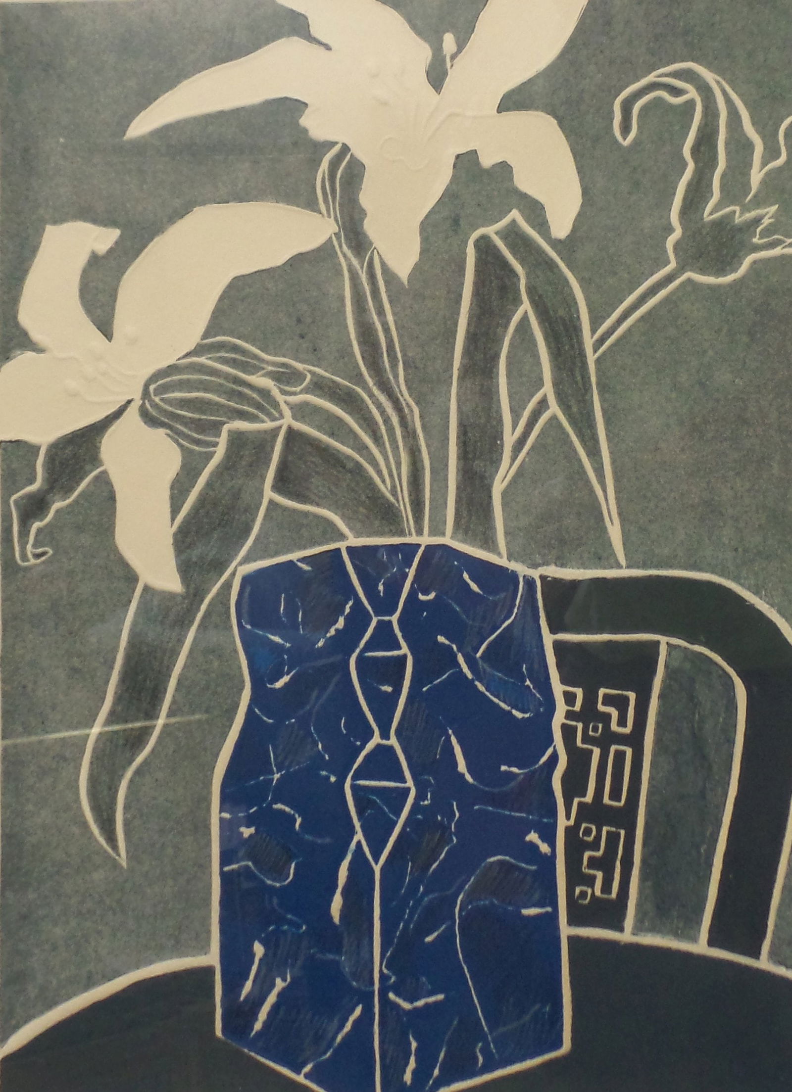 ARLENE SHERMAN "Interiors One" 1960s Artist Proof Signed Embossed Lithograph - Artist Proof (1 of 6)