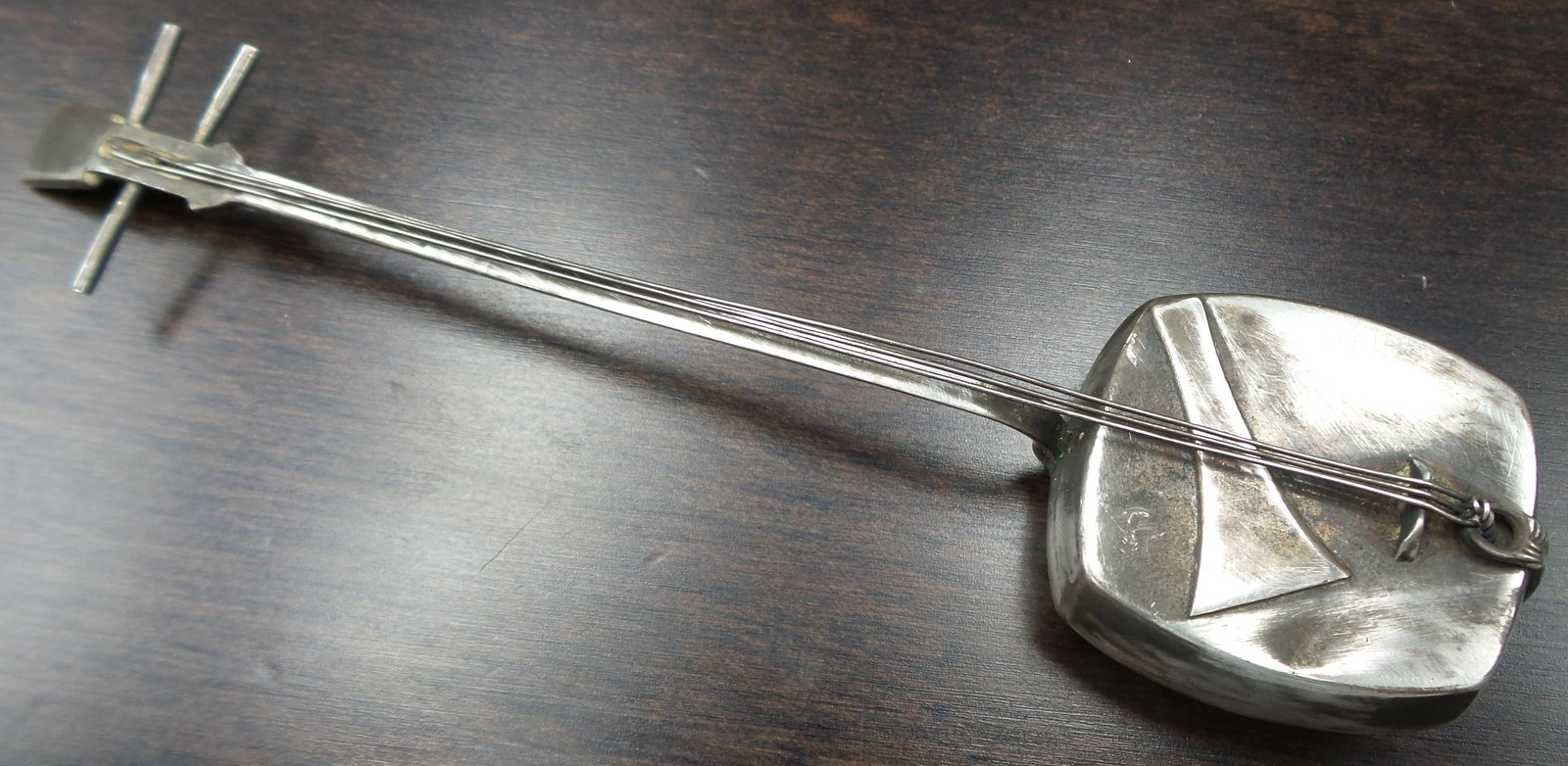 Vintage Japanese Sterling Silver Musical Instrument Salt Shaker (1 of 5)