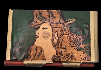 Rare Vintage LIMOGES LIMITEDS Enameled Metal Notebook / Cigarette Box