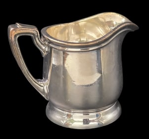 Rare Vintage Silverplate Hotel / Cruise Line Creamer Pitcher