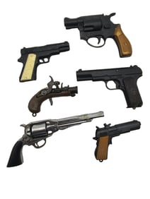 Lot of 6 Vintage Cap / Toy Guns